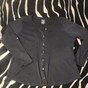 L.L. Bean Charcoal Button-Down Shirt
